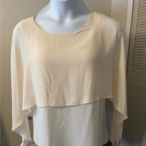 DKNY Ivory Women's Blouse Size Large NWT $20.00